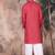 Pink cotton textured kurta pajama for mens