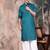 Firozi cotton textured kurta pajama for mens