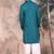 Firozi cotton textured kurta pajama for mens