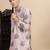 Purple silk blend sequins kurta pajama for mens