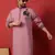 Cotton silk beaded motifs mauve kurta
