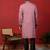 Cotton silk beaded motifs mauve kurta