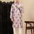 Purple silk blend sequins kurta pajama for mens