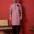 Cotton silk beaded motifs mauve kurta