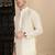 Off white cotton solid kurta pajama for mens