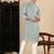 sea green cotton textured kurta pajama for mens