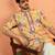 Silk yoke design floral mirror work Multcolor kurta