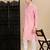 Light pink cotton textured kurta pajama for mens