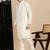 Off white cotton chikankari kurta pajama for mens