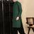 Deep green cotton textured kurta pajama for mens