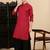Maroon cotton textured kurta pajama for mens