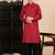 Maroon cotton textured kurta pajama for mens