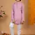 Boys onion rayon embroidered sequined geometric kurta pyjama set