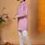 Boys onion rayon embroidered sequined geometric kurta pyjama set