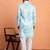 Cotton silk tie-dye printed green kurta and trouser pant with dupatta