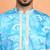 Cotton silk tie-dye printed sky blue kurta and trouser pant with dupatta