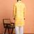 Cotton silk tie-dye printed yellow kurta and trouser pant with dupatta