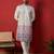 Cotton silk floral embroidered ombre purple kurta with trouser pant