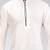 White dupon art silk kurta with pipepin work