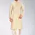 Fawn dupon art silk kurta with pipepin work
