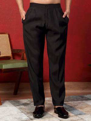 Cotton silk beads work animal motifs mauve kurta with trouser pant 5