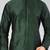 Green dupon art silk kurta with pipepin work
