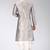 Grey dupon art silk kurta with pipepin work