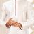 White dupon art silk kurta with pipepin work