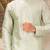 Seagreen dupon art silk kurta with pipepin work