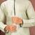 Seagreen dupon art silk kurta with pipepin work