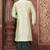 Seagreen dupon art silk kurta with pipepin work
