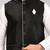 Black dupon art silk kurta, jacket with matching churidar