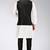 Black dupon art silk kurta, jacket with matching churidar