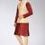 Fawn dupon art silk kurta, jacket with matching churidar