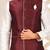White dupon art silk kurta, jacket with matching dhoti