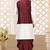 White dupon art silk kurta, jacket with matching dhoti