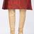 Red dupon art silk kurta, jacket with matching dhoti and churidar