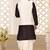 Wine dupon art silk kurta, jacket with matching dhoti