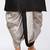 Black dupon art silk kurta, jacket with matching dhoti and churidar