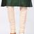 Green dupon art silk kurta, jacket with matching dhoti and churidar