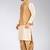 Deep cream dupon art silk kurta, jacket with matching dhoti