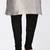 Grey dupon art silk kurta, jacket with matching dhoti and churidar