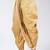 Cream dupion art silk readymade dhoti with patch work