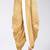 Cream dupion art silk readymade dhoti with patch work