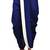 Blue dupion art silk readymade dhoti with patch work