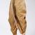 Beige dupion art silk readymade dhoti with patch work