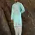 Cotton silk embroidered sky blue kurta and trouser pant