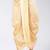 Cream dupion art silk readymade dhoti with patch work