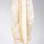 White dupion art silk readymade dhoti with patch work