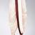 White dupion art silk readymade dhoti with patch work